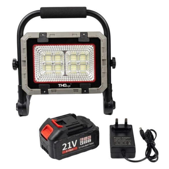 Akumulátorová LED pracovná lampa THO Lux s 21 V akumulátorom TL-1