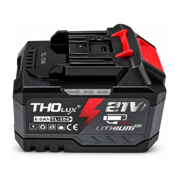 Li-ion akumulátor THOlux 21 V 6,0 Ah s konektorom USB Type-C TL-104