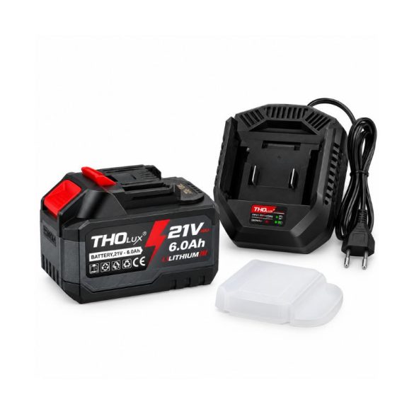 Sada akumulátora a nabíjačky THO Lux 21 V 6 Ah TL-106