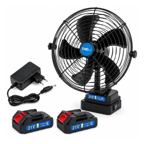 Akumulátorový ventilátor THOLux – s 2 akumulátormi a nabíjačkou TL-7