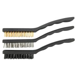   Sada drôtených kief 3 ks – mosadz, oceľ, nylon, 23 cm TO-06964