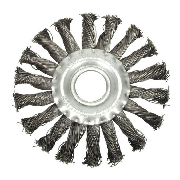 Kotúčová kefka 115 mm, skrútený drôt TO-06982