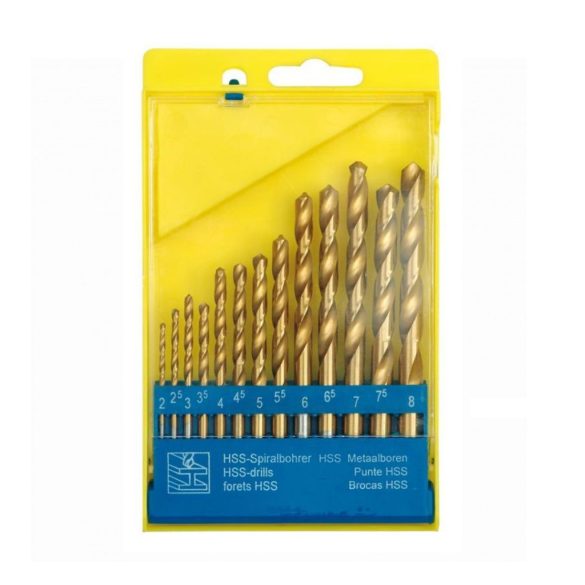 Sada vrtákov do kovu Titan 2–8 mm / 13 dielov TO-22310