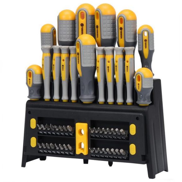 Sada skrutkovačov VOREL, 50 kusov TO-60780