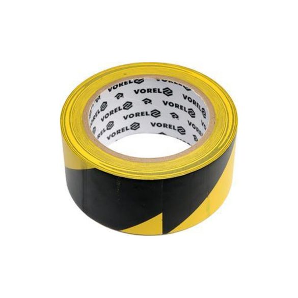 Výstražná páska čierna/žltá 48 mm × 33 m TO-75231