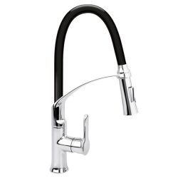   Flexibilná kuchynská batéria Flexible 2, 60 cm — čierna/chróm TO-75675