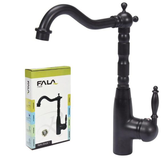 Retro Black 1 umývadlová batéria — 30,5 cm, čierna TO-75834