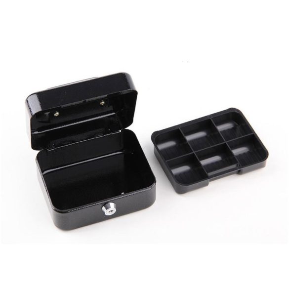 Pokladnička Vorel 150 × 120 × 80 mm – čierna TO-78620