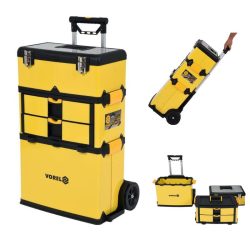   Mobilný vozík na náradie, 3-dielny — ABS, 57 × 37 × 84,5 cm TO-78738