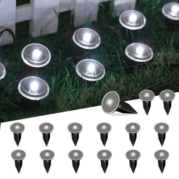 Solárne LED záhradné svetelné reťaze – 15 ks, studená biela TQ1796757-15H