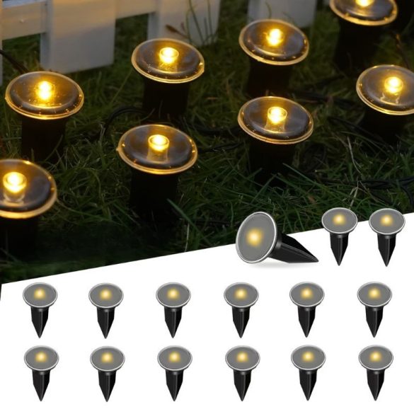 Solárne LED záhradné svetelné reťaze – 15 ks, teplá biela TQ1796757-15M