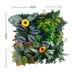   Realistický umelý rastlinný nástenný panel 25x25cm TW6379119-1