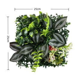   Realistický umelý rastlinný nástenný panel 25x25cm TW6379119-2