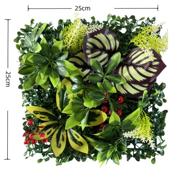 Realistický umelý rastlinný nástenný panel 25x25cm TW6379119-5