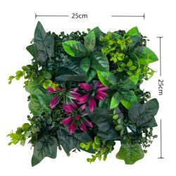   Realistický umelý rastlinný nástenný panel 25x25cm TW6379119-7