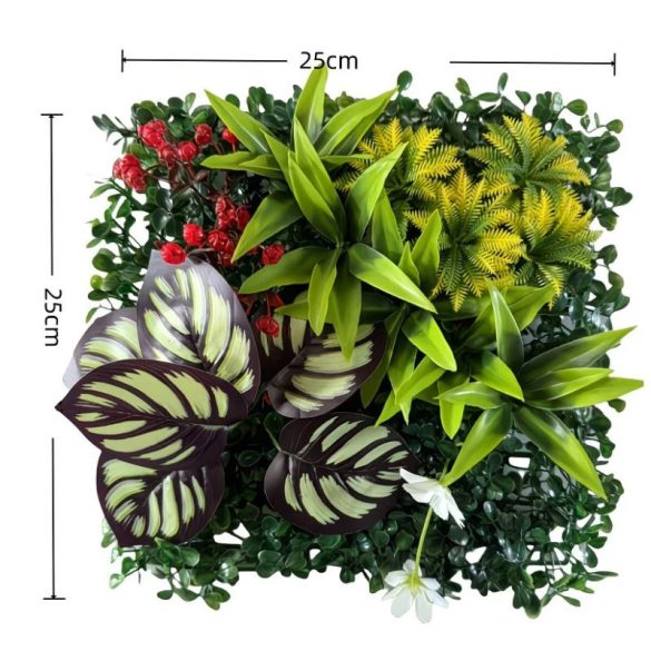 Realistický umelý rastlinný nástenný panel 25x25cm TW6379119-8