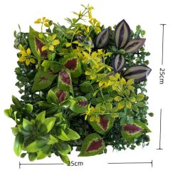   Realistický umelý rastlinný nástenný panel 25x25cm TW6379119-9