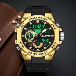 Pánske športové hodinky zlatožlté TX6182444-AS