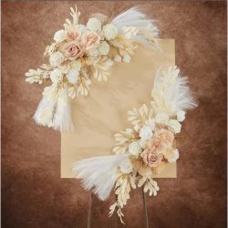 2 ks veľký kvetinový veniec z umelých kvetov TY10008260