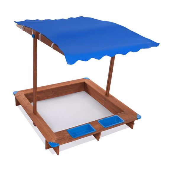 Veľké vonkajšie pieskovisko s nastaviteľnou modrou strieškou UG8438309