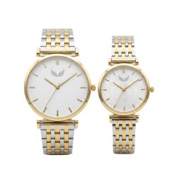   ULYSSES „Večná Jednota“ Párová sada hodiniek – Bicolor (Strieborná/Zlatá) ULY1PE