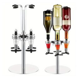   Stolový stojan na dávkovač nápojov – na 4 fľaše, otočné vyhotovenie UM171588