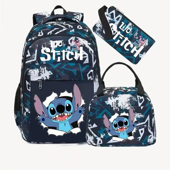 3-dielna sada tašiek Disney Stitch – batoh + taška na desiatu + puzdro na ceruzky UM2907055