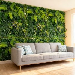 6 ks Umelá stena s papradím 60 x 40 cm UP9634447