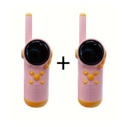   UW48527 Detská sada walkie-talkie – 2 kusy, ružovo-oranžová farba