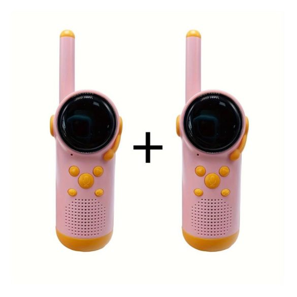 UW48527 Detská sada walkie-talkie – 2 kusy, ružovo-oranžová farba