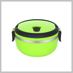   Victor 1-dielny nerezový obedár so zeleným plastovým obalom – V-FH081Z