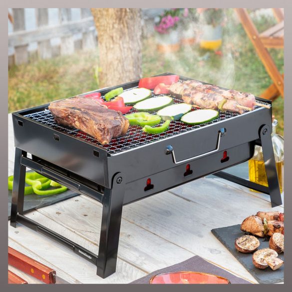 Skladací prenosný gril na drevené uhlie V0103439
