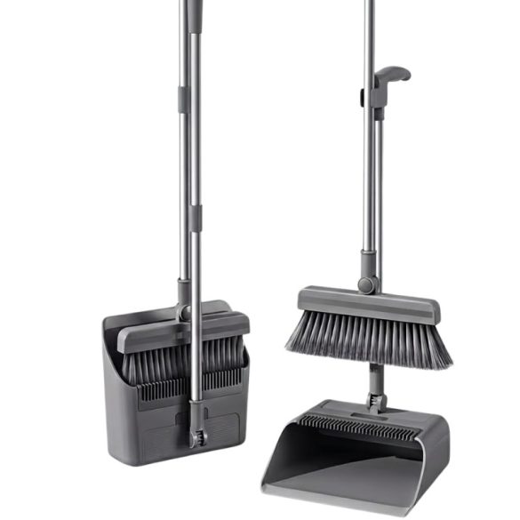 Sada metly a lopatky s okrajom na stieranie vody – Šedá V2M0Q369Q1-2