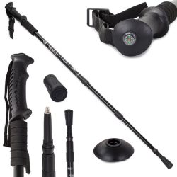 Nastaviteľná turistická palica – Čierna V2MQ4351K3-B