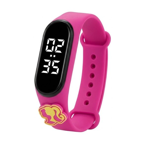 Digitálne LED hodinky Barbie pre deti s 3D dekoráciou V2MXV37228