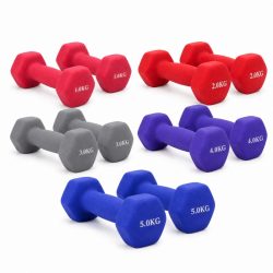   HCT STYLE neoprénové ručné činky, pár 1–5 kg V4MGW37168