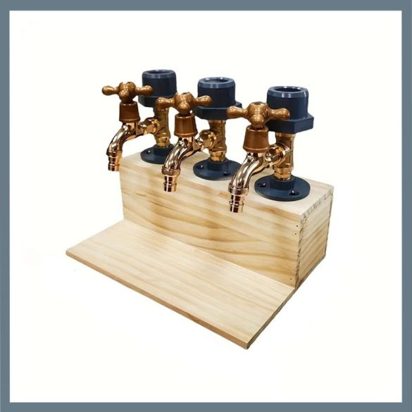 Vintage dávkovač nápojov s 3 kohútikmi VB2848286