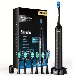   Prémiová sonická elektrická zubná kefka sada 5 režimov a 3 úrovne intenzity VG299056-F