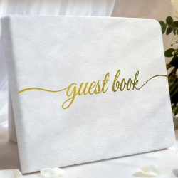Elegantná svadobná kniha hostí, biela VK11225026