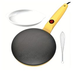   EANE Elektrický okrúhly palacinkovač 1000 W – žltý VL1248038-2