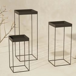   3-dielna sada dezertných stojanov v európskom štýle – čierna VP2888963-2