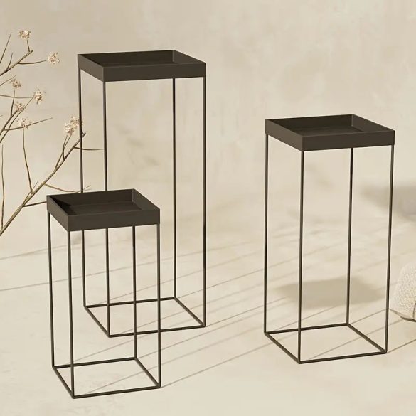 3-dielna sada dezertných stojanov v európskom štýle – čierna VP2888963-2