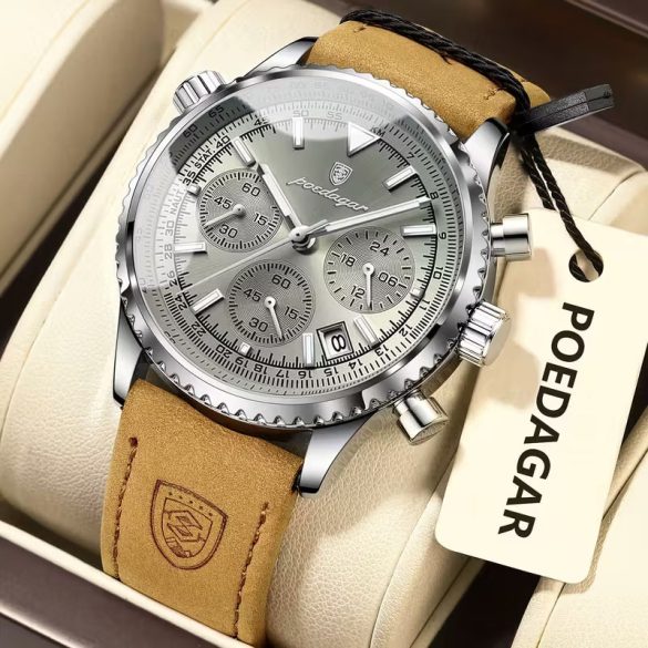 Pánske športové chronografické hodinky striebro-sivé VP6273124-ESZ