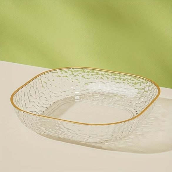 8 ks plastových tácok so zlatým lemovaním VQ261029-F