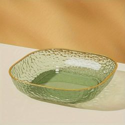 8 ks plastových tácok so zlatým lemovaním VQ261029-Z