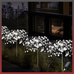 4 x 240 LED solárne svetielka, studená biela VT308738-240H