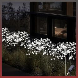   4 ks 320 LED solárne rozprávkové svetlá chladná biela VT308738-H320