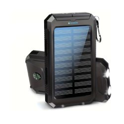   HXEternal 20000mAh powerbanka so solárnym panelom, čierna VT9493185-F