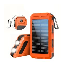   HXEternal 20000mAh powerbanka so solárnym panelom, oranžová VT9493185-N