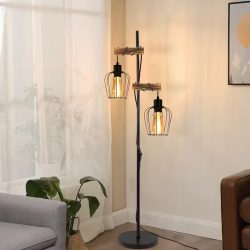 Stojacia lampa s dvoma závesnými svietidlami VW1570181